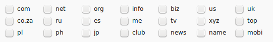 Domain Name Suffixes